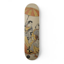 Japanese Woodcut #2 Skate Board