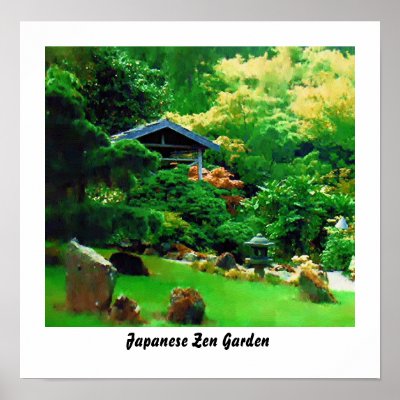 Japanese Zen Garden Posters by alienmerchant