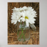 Jar Of Daisies & Hay Print