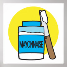 jar of mayonnaise poster