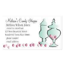 Jars with Pink Candy Business Card