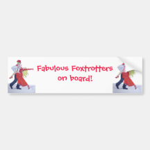 Jason Donovan Kristina Rihanoff Foxtrot Cartoon Bumper Sticker