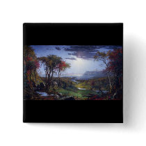 Jasper Francis Cropsey - Autumn - On the Hudson Ri Pinback Button