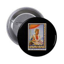 Java and Bali Isles of Romance Buttons