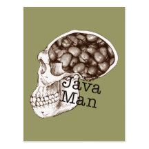 Java Bean Man Post Card
