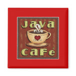 java cafe magnets