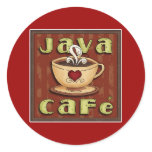 java cafe stickers