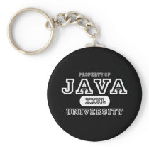 Java University Dark keychains