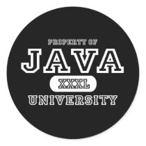 Java University Dark stickers