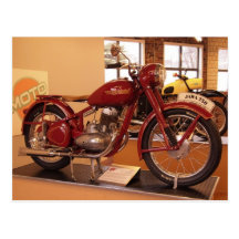 Jawa 250 Vintage Motorcycle MOTO Museum St Louis Postcard