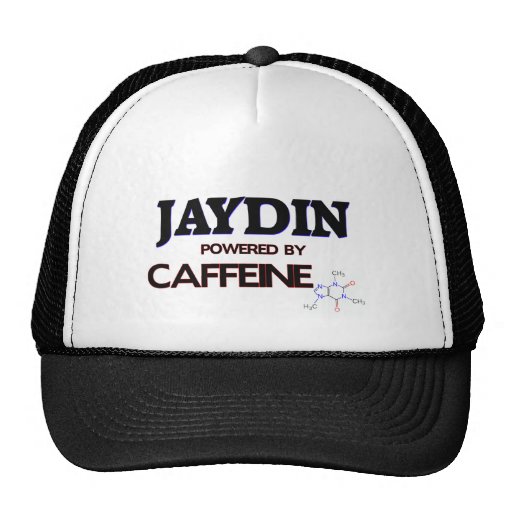 Jaydin powered by caffeine hat
