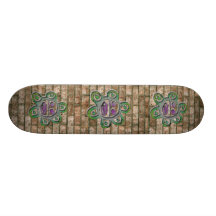 Jayuya on brick wall Skateboard