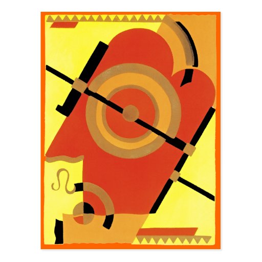 Jazz Age Art Deco Abstract Post Card