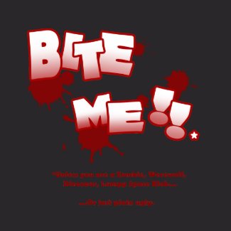 Jazz And Jess: Bite Me!! (Dark) shirt