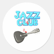jazz club design stickers