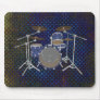 Jazz Drum Kit - Custom Blue Drums - Mousepad