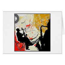 Jazz Dudes Greeting Card