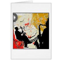 Jazz Dudes Greeting Cards