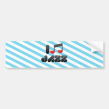 Jazz fan bumper sticker