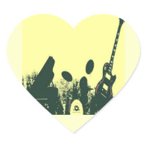 Jazz it Up/Band Heart Stickers