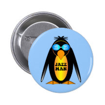 Jazz Man Pinback Button
