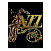 JAZZ POSTCARD