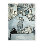 jazz practice men post card
