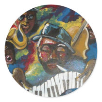 Jazz Quartet Musicians Folk Art