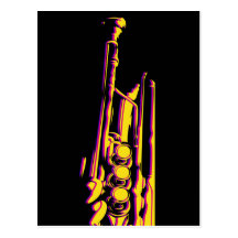 Jazz Trumpet Player Postcard