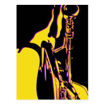 Jazz Trumpet Player Postcard