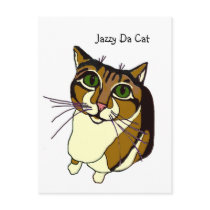 Jazzy Da Cat Postcard