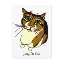 Jazzy Da Cat Postcard