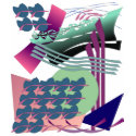 Jazzy Digital Abstract Painting t-shirts