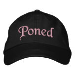 JB Poned embroidered hats