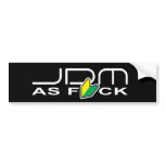 JDM as FCK "New Driver" Bumper Sticker