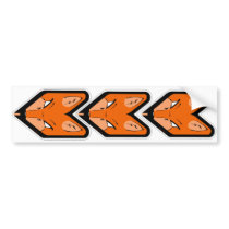 JDM Fox Badge Bumper Sticker