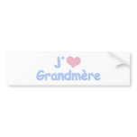 Je "coeur" Grandmère bumper stickers