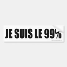 Je Suis Le 99% Bumper Stickers
