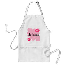 Je t'aime! - French I love you Aprons
