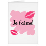 Je t'aime! - French I love you Greeting Card