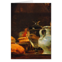 Jean-Baptiste-Simeon Chardin - Still life Greeting Cards