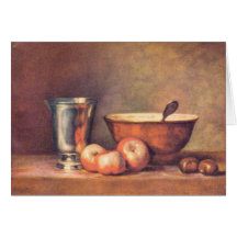 Jean Chardin - The silver cup Card