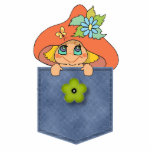 Jean Pocket Mushroom Elf photo sculptures
