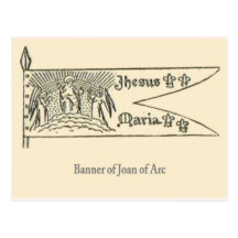 Jeanne d'arc, Banner Post Cards