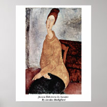 Jeanne Hebuterne In Sweater By Amedeo Modigliani Print