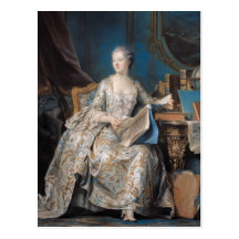 Jeanne Poisson  the Marquise de Pompadour, 1755 Postcard