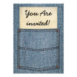 Jeans Pocket BBQ Invitations