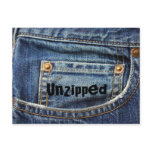 Jeans, Unzipped Postcard