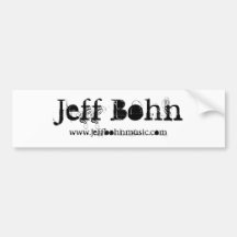 Jeff Bohn-Bumper Sticker 