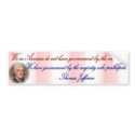 Jefferson - American Participate bumper stickers
